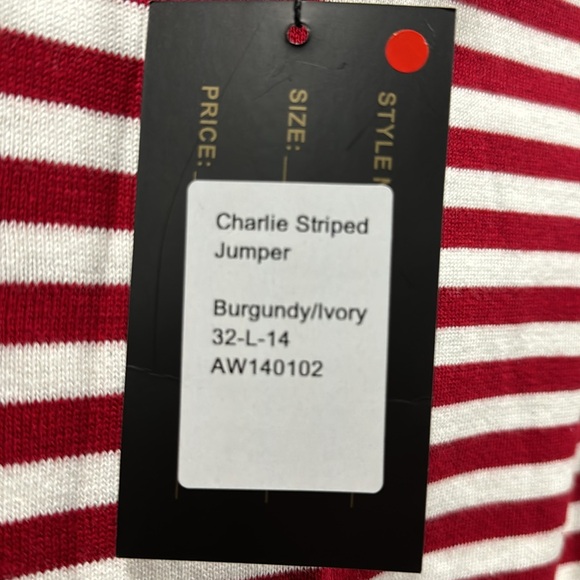 NWT Collectif London Charlie Striped Sweater UK 14 US 10 Large - Picture 6 of 7